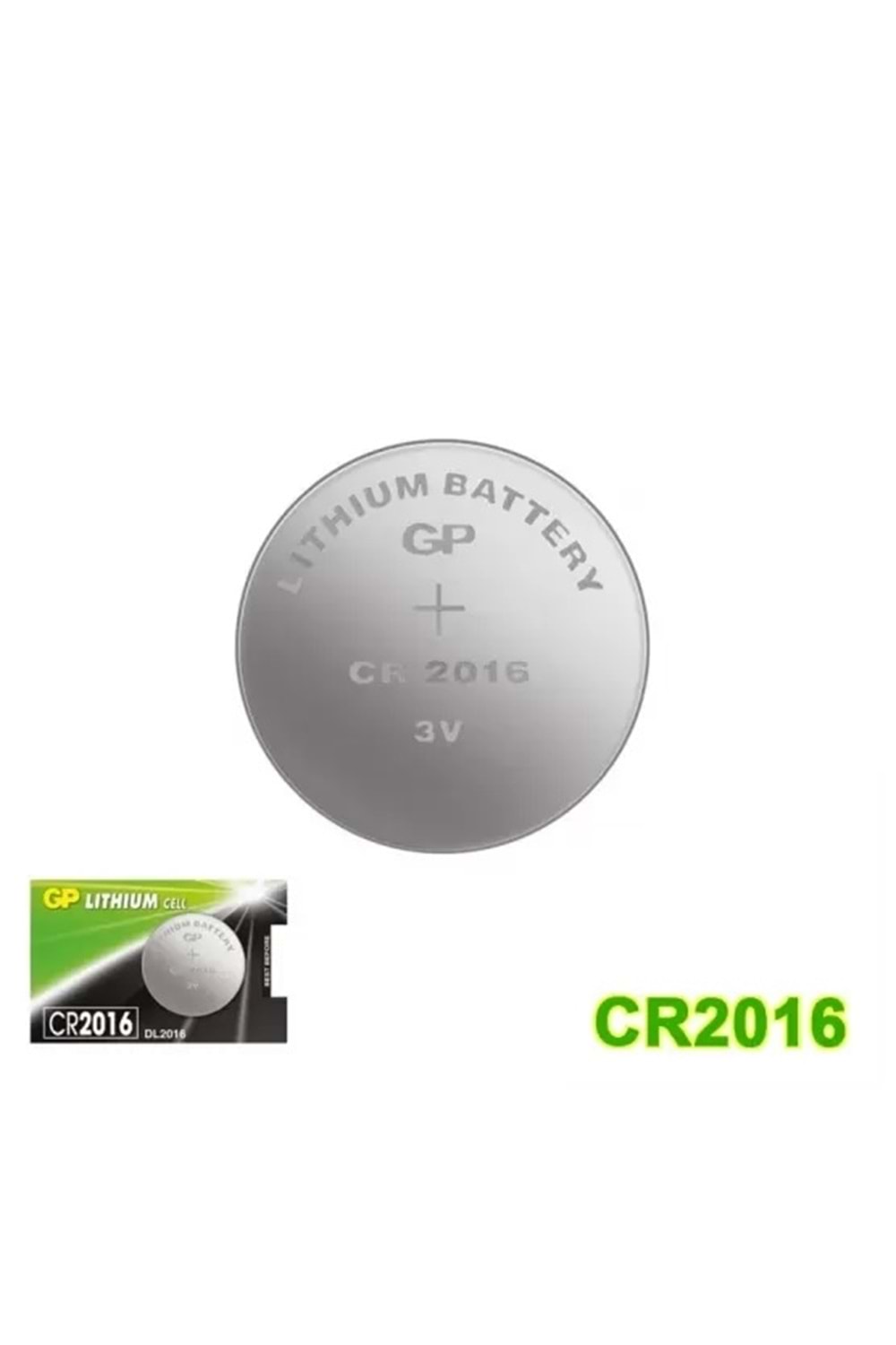 GP LITHIUM CR2016 5Lİ PAKET PARA PİL