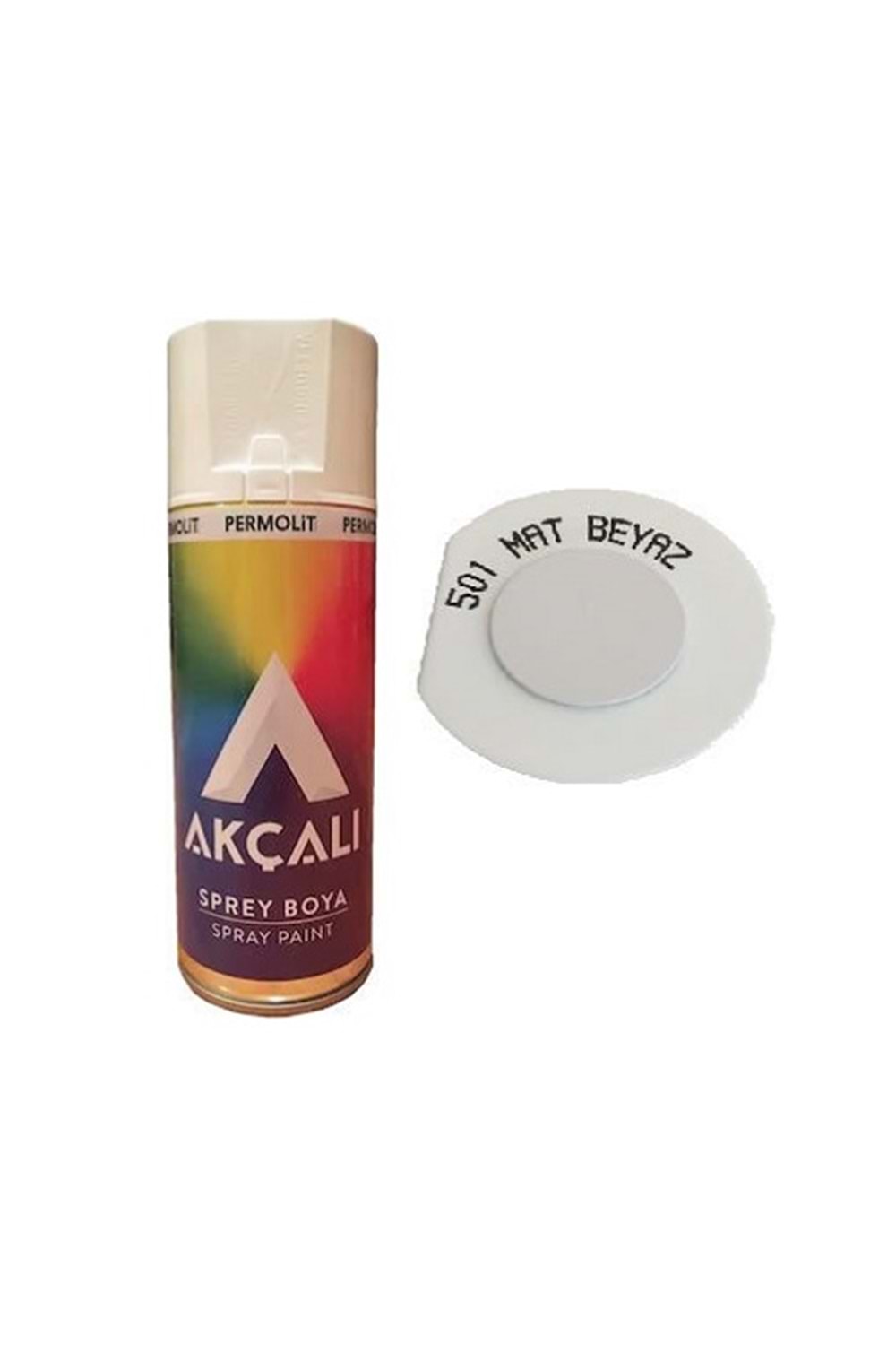 AKÇALI 501 MAT BEYAZ SPREY BOYA 400 ML