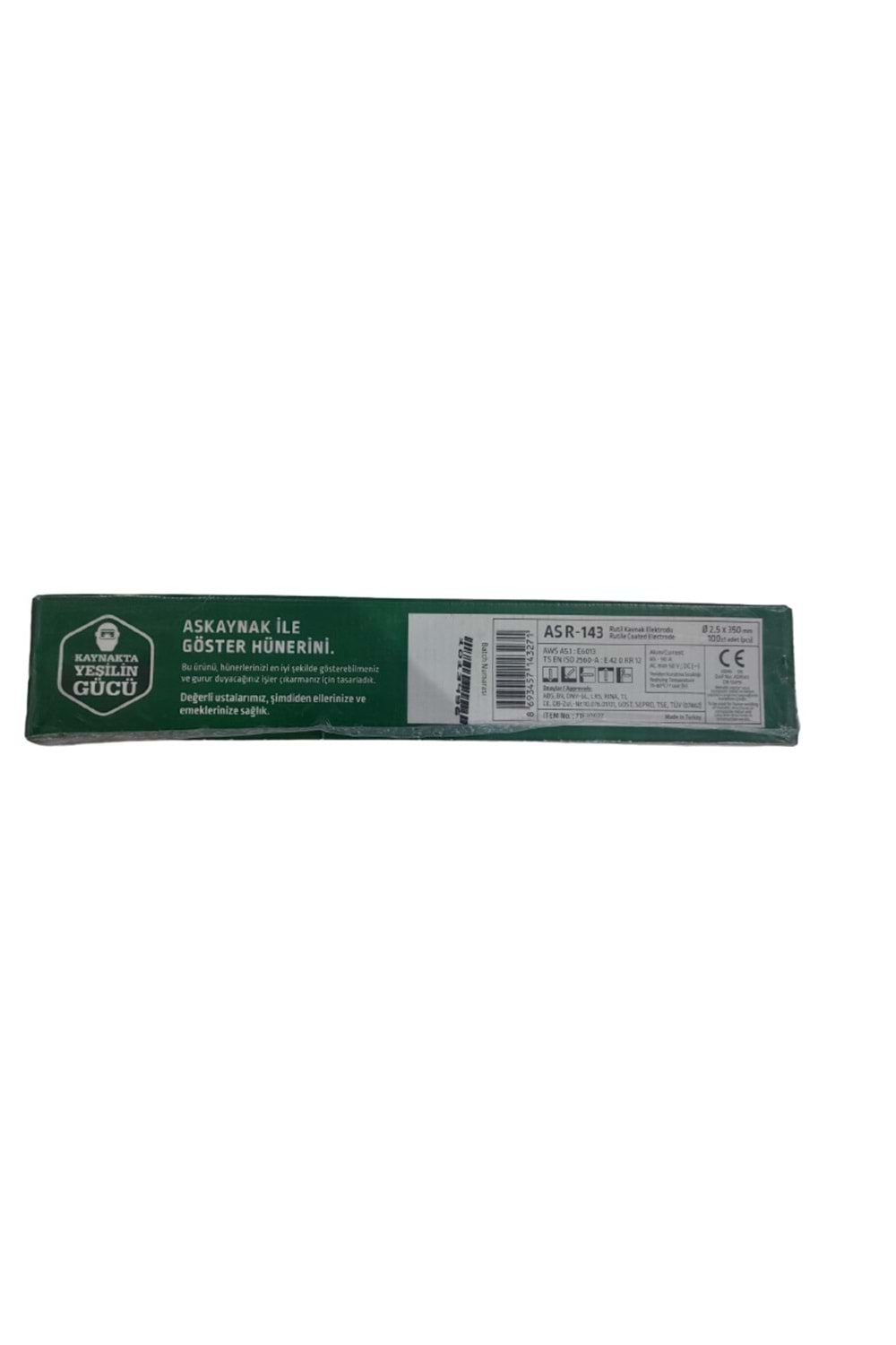 ASKAYNAK 2.5X350 RUTİL PAKET İNCE ELEKTROD