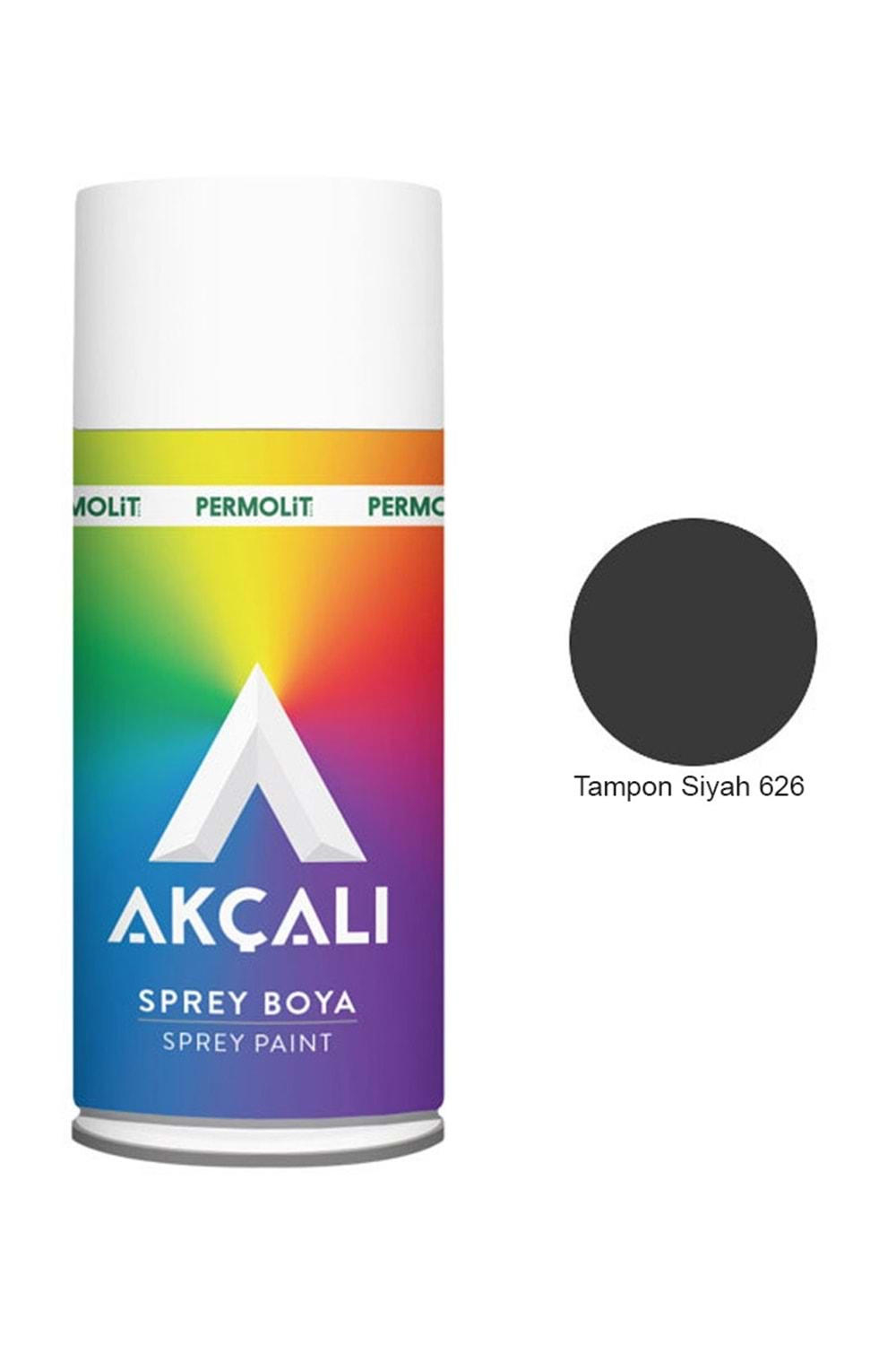 AKÇALI 626 TAMPON SİYAH SPREY BOYA 400 ML