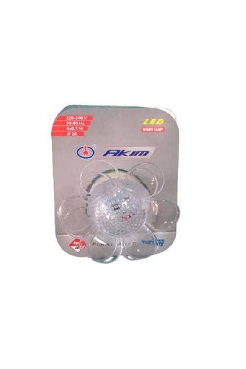 AKIM 1X0.1 WATT LED GECE LAMBASI KARIŞIK MİXED