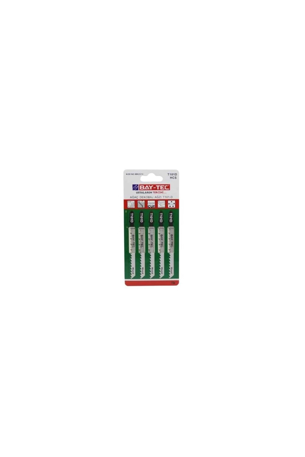BAY-TEC AĞAÇ DEKUPAJ UCU T101D MK2313 1 KARTELA (5 ADET)