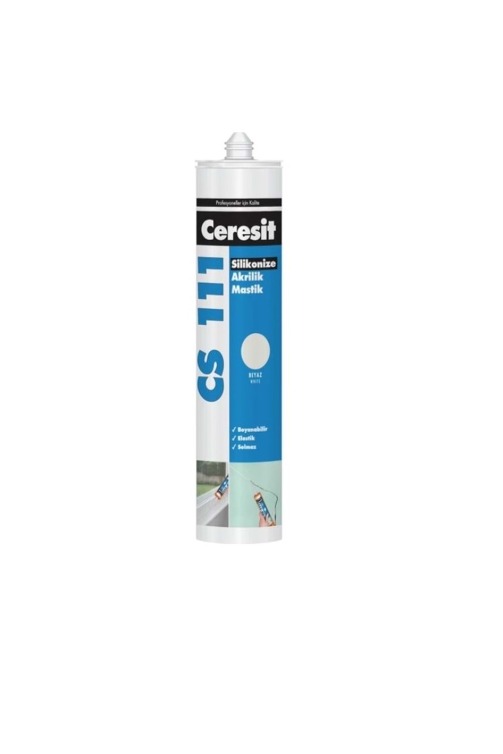 CERESIT CS 111 SILIKONIZE AKRILIK MASTIK BEYAZ 240 ML