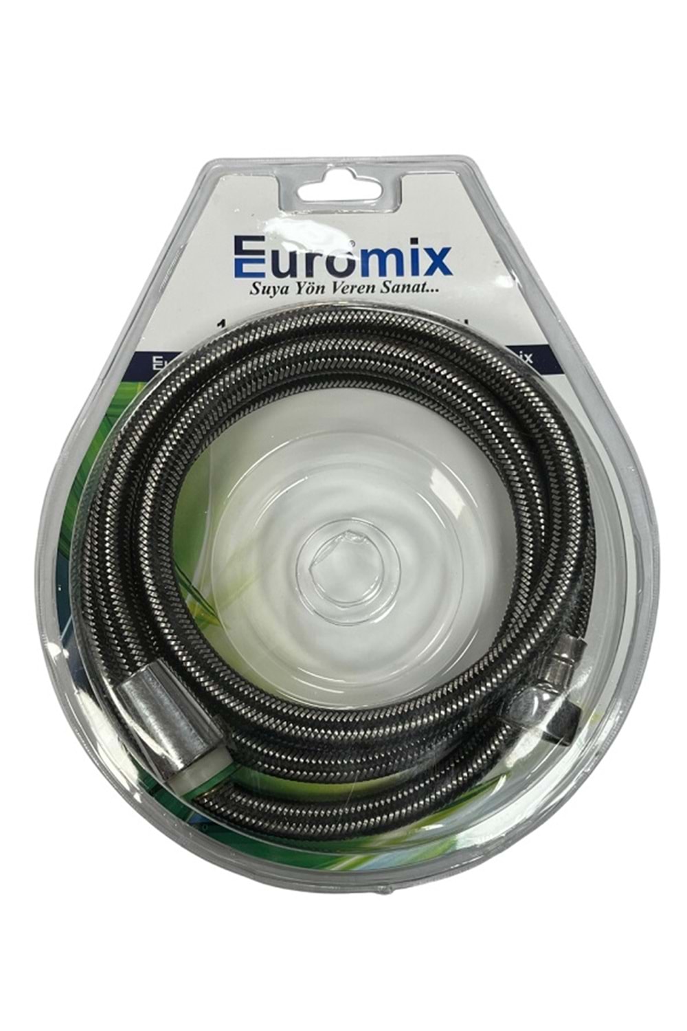 EUROMİX BRİSTERLİ ÇELİK ÖRGÜLÜ 150CM 360° DÖNERLİ DUŞ HORTUMU 150 CM DH 005-6