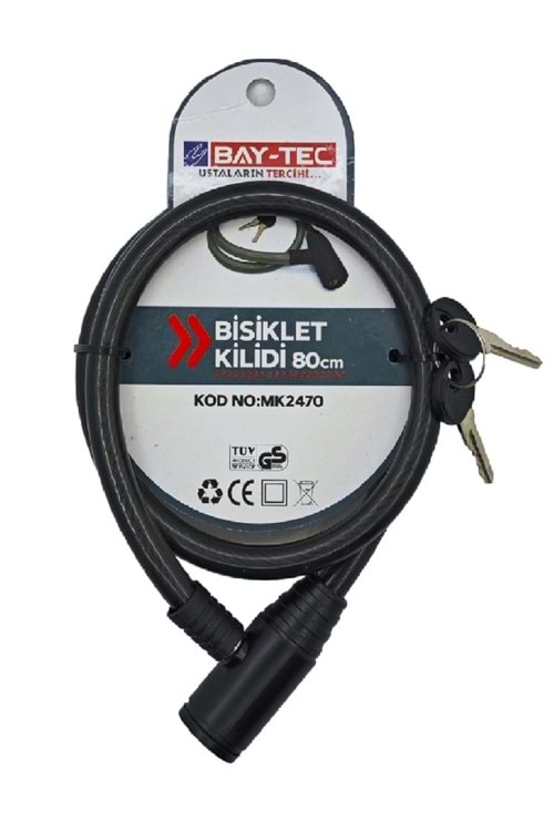 BAY-TEC BİSİKLET KİLİDİ 80 CM MK2470