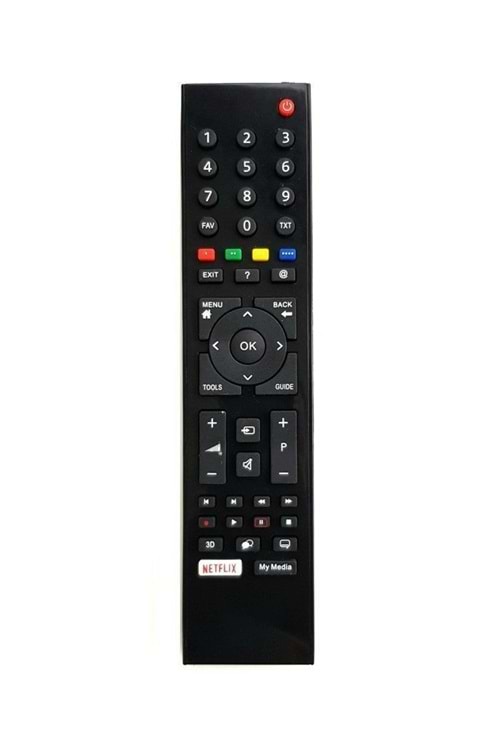 HRL0184 ARÇELİK BEKO NETFLIX TUŞLU SMART LED TV UYUMLU LCD KUMANDA