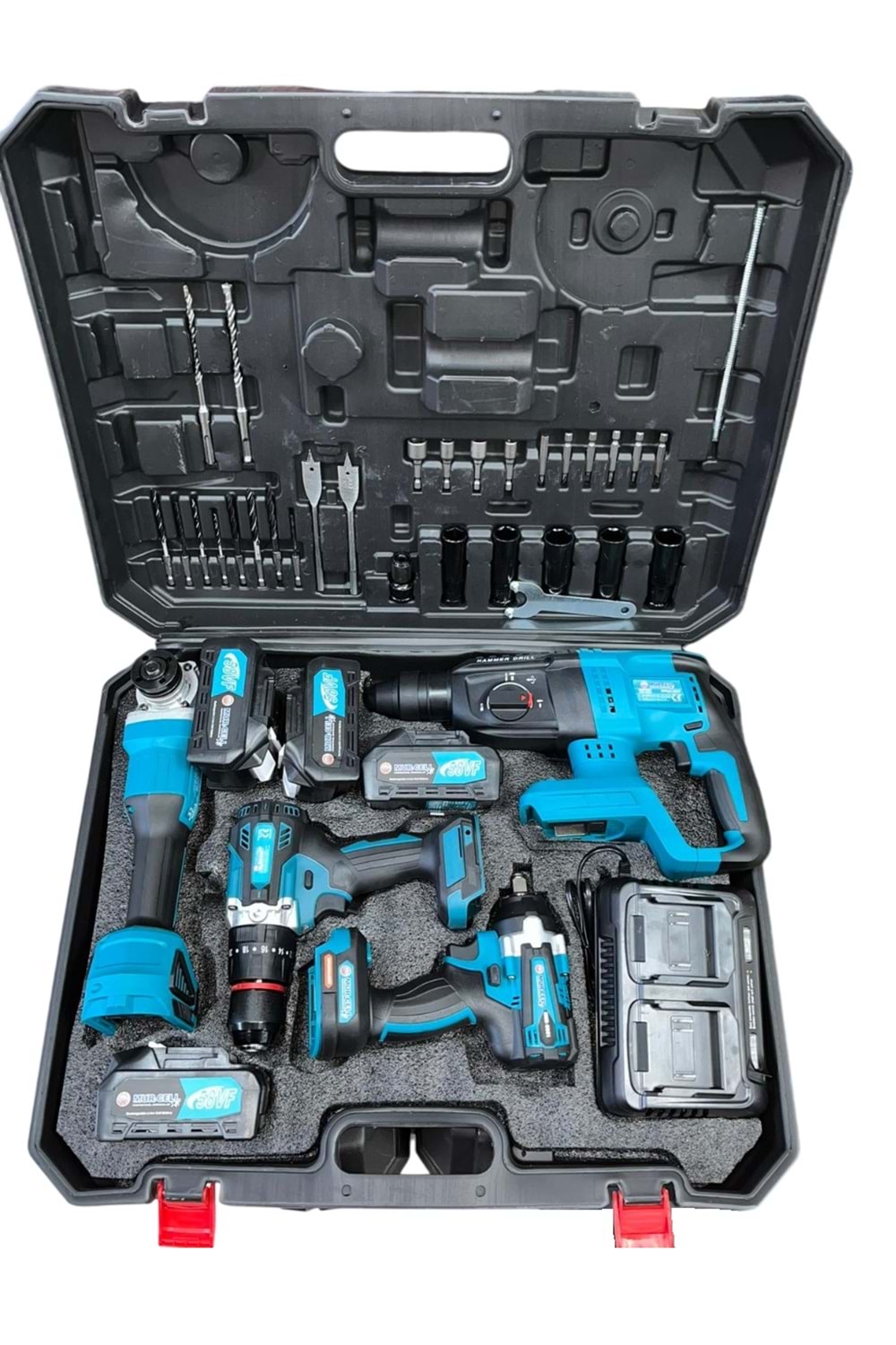MUR-CELL AKÜLÜ 4 LÜ SET (SPİRAL-SOMUN SÖKME-VİDALAMA-HİLTİ)