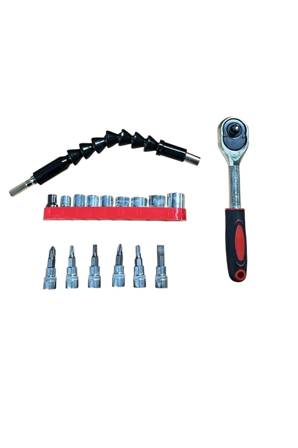 1/4” BİTS UÇLU LOKMA ANAHTAR TAKIMI (17 PARÇA)